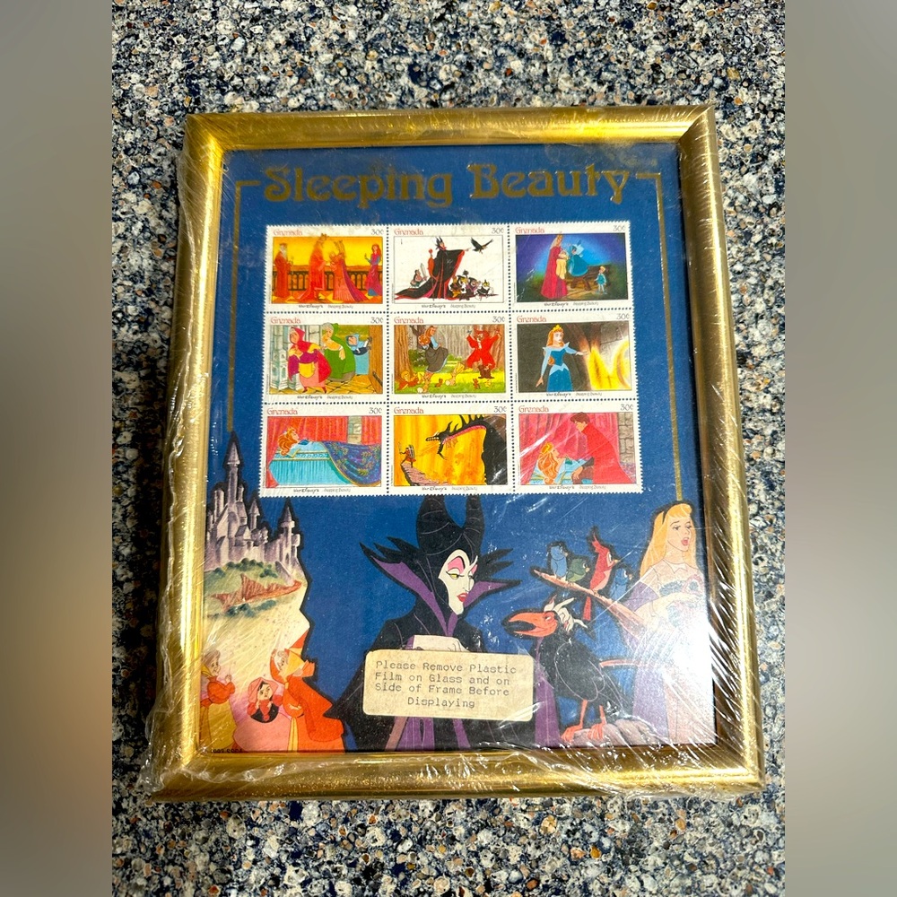Sleeping Beauty‎ Framed Art with Gold Frame